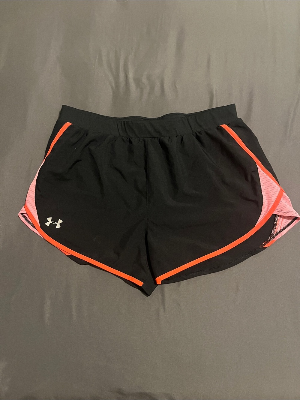 Under Armour Women’s Black Shorts with Coral Trim